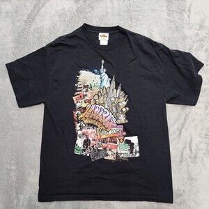 Hard Rock Cafe New York Grafiti Cotton T-Shirt Size L